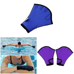 Newly-luvas de natação com 1 par, fitness aquático, resistência à água, treinamento de pá, sem dedos, fitness - Image 2