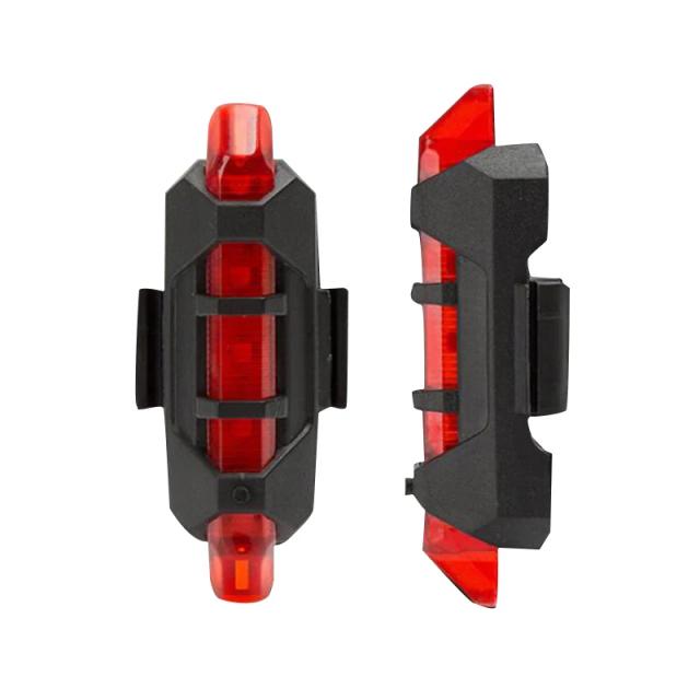 Lanterna Traseira Recarregável USB para Bicicleta com LED Super Brilhante e Aviso de Segurança