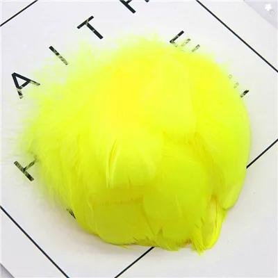 Penas Naturais de Ganso e Cisne Coloridas para Decoração e Joias Artesanais - DIY em 3 Tamanhos (4-15cm)