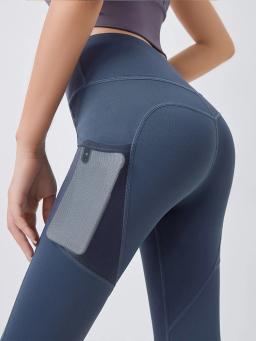 Calças de ioga com bolsos para levantamento de quadril, roupa de yoga de secagem rápida, respirável, com bolsos laterais para corrida, fitness - Image 5