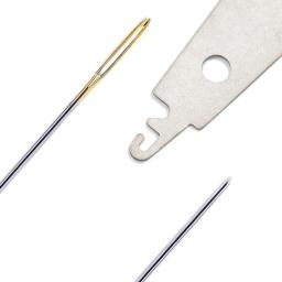 Agulhas de Costura à Mão com Metal Threader, Ferramentas De Costura, Ponto Cruz, Olho Grande, D & D, 30pcs, 2pcs - Image 6