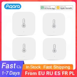 Aqara-Zigbee Sensor de Temperatura e Umidade, Termômetro Home Inteligente, Monitor Remoto, Trabalho Homekit para Aplicativo Xiaomi Mijia - Image 1