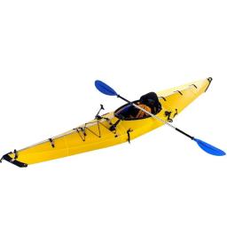 Kayak Fishing Boat Folding Hard Shell Canoa com Paddle Drifting, Mão portátil Remo com remos e peças, Duty Tax Free, 3,9 m - Image 1