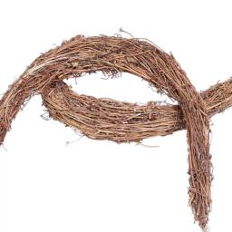 Primavera porta decoração rattan natural crescente forma rattan base de grinalda diy acessórios festa festiva páscoa parede pendurado decora - Image 4