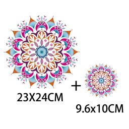 Ferro em remendos mão de fatima mandala flores listras thermo adesivos em roupas transferência de calor adesivo fusível remendo personalizado - Image 5