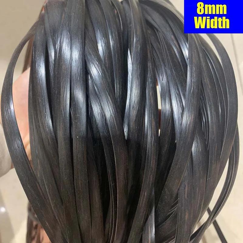 8mm 500g profundo alívio preto gradiente plana material sintético rattan rolo diy feito à mão malha reparação cadeira mesa cesta garrafa decoração - Image 1