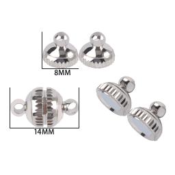 Fechos magnéticos fortes de aço inoxidável, fechos para pulseira de couro, conectores para fazer jóias para iniciantes colar - Image 5