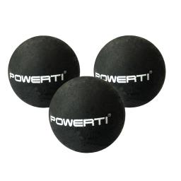 Bola profissional de squash com 3 peças de 37mm, substituição de pontos duplos amarelos - Image 3