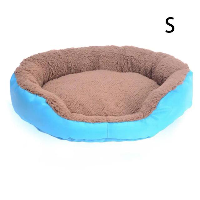 Cama Redonda Aconchegante para Cães e Gatos: Saco de Dormir em Pelúcia Quente e Macia para Inverno, Disponível em Vários Tamanhos