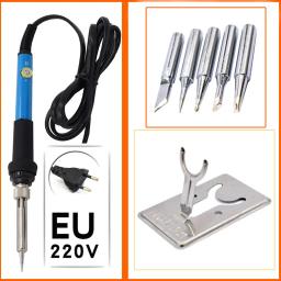 Kit de caneta pirografia a lenha, temperatura ajustável, ferro de solda, soldagem, gravação, conjunto de reparo, 60W - Image 4