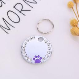 Etiqueta de identificação personalizada do cão do gato do animal de estimação da gravura livre etiquetas de nome personalizadas do gato do animal de estimação - Image 4