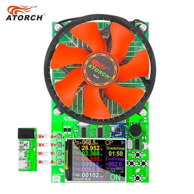 150w 20a capacidade da bateria testador de 4 fios dc usb testador carga eletrônica monitor de descarga de lítio verificador de fonte de alimentação com aplicativo pc
