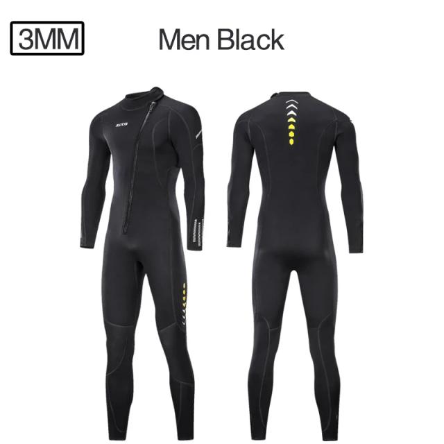 Fatos de Neoprene 3MM para Masculinos e Femininos com Zíper Frontal - Ideal para Snorkeling, Mergulho, Natação, Canoagem e Kite Surf