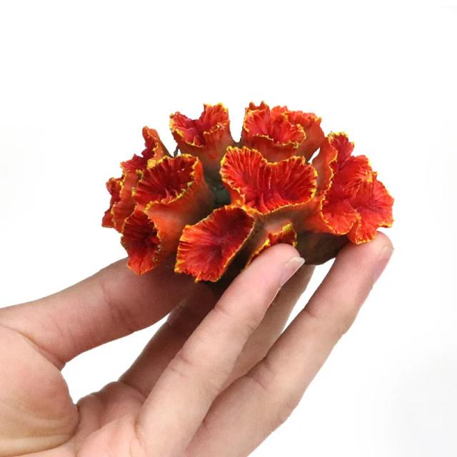 Ornamento Coral Artificial em Forma de Flor para Aquário - Decoração de Paisagismo Subaquático, Simulação Realista, 1 Peça