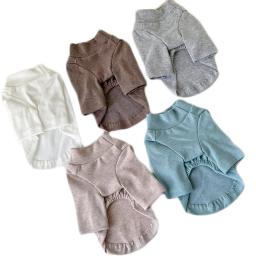Moletom de gola macia para gatos e cães, Pet roupas, moletom, pulôver, suéter, camisa, roupas para cães pequenos, Chihuahua, Bichon, Pug, 5 tamanhos - Image 1