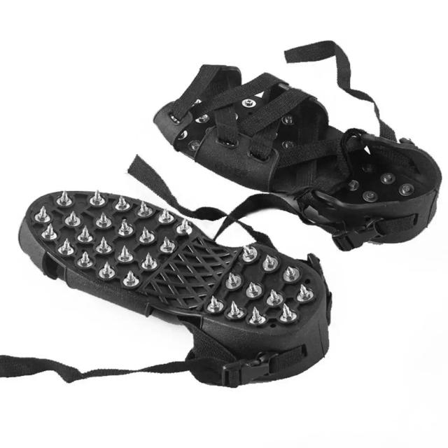 Crampons Antiderrapantes para Calçados com Ajuste em Elástico - Ideais para Pesca no Gelo, Montanhismo e Escalada ao Ar Livre