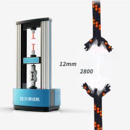 Cabo de segurança para escalada, corda de rapel, equipamento para esporte ao ar livre, preto e laranja, espessura de 8mm, 1pc, 5 m - Image 2