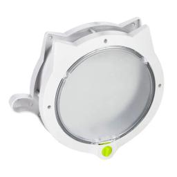 Porta redonda com fecho 4 vias para gato, janela plástico para animais estimação, porta segura com tampa, qualidade premium - Image 2