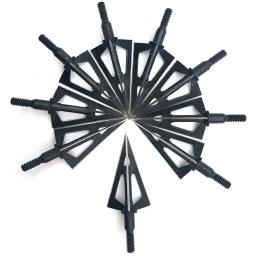 6 peças 100/125 grãos 3 lâminas afiadas ponta de flecha ponta de flecha de aço inoxidável ponta de flecha para arco e flecha caça com arco - Image 1