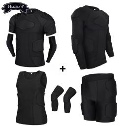 Calções de Compressão Acolchoados Colete e Joelheiras, Conjuntos de Ternos Anti-Colisão, Protetor para Futebol, Paintball, Basquete, Patinação, Rugby, Futebol - Image 1