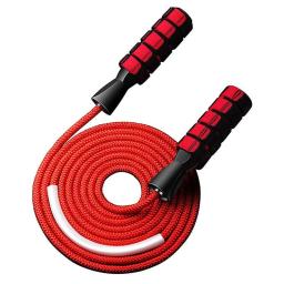 Nylon pular corda, punho dobro do rolamento, revestido, esportes, aptidão, exercício, comprimento de 2,8 m - Image 1