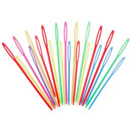 10 pçs 7cm /9cm agulhas de fios de lã plástico agulhas de tricô ganchos de crochê tapeçaria crianças diy camisola agulhas de tecelagem ferramentas - Image 1