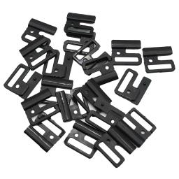 Conjunto de ganchos de plástico pretos, sutiã de pressão com fechos e fivelas deslizantes para costura de roupas íntimas, suprimentos para vestido de casamento, 20 peças/10 conjuntos - Image 5