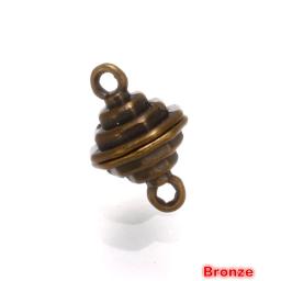 Fecho magnético da torre, conector banhado a ouro e prata, acessórios para fazer jóias, fecho magnético, 1 peça - Image 6