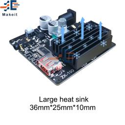 ZK-1002M 100w + 100w bluetooth 5.0 potência amplificador de áudio placa amplificador para alto-falantes amplificador estéreo amplificador de cinema em casa aux usb - Image 4