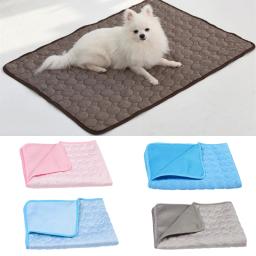 Esteira de resfriamento para cães e gatos Almofada de verão lavável Colchão de gel de gelo Cobertor de almofada para cachorros - Image 1