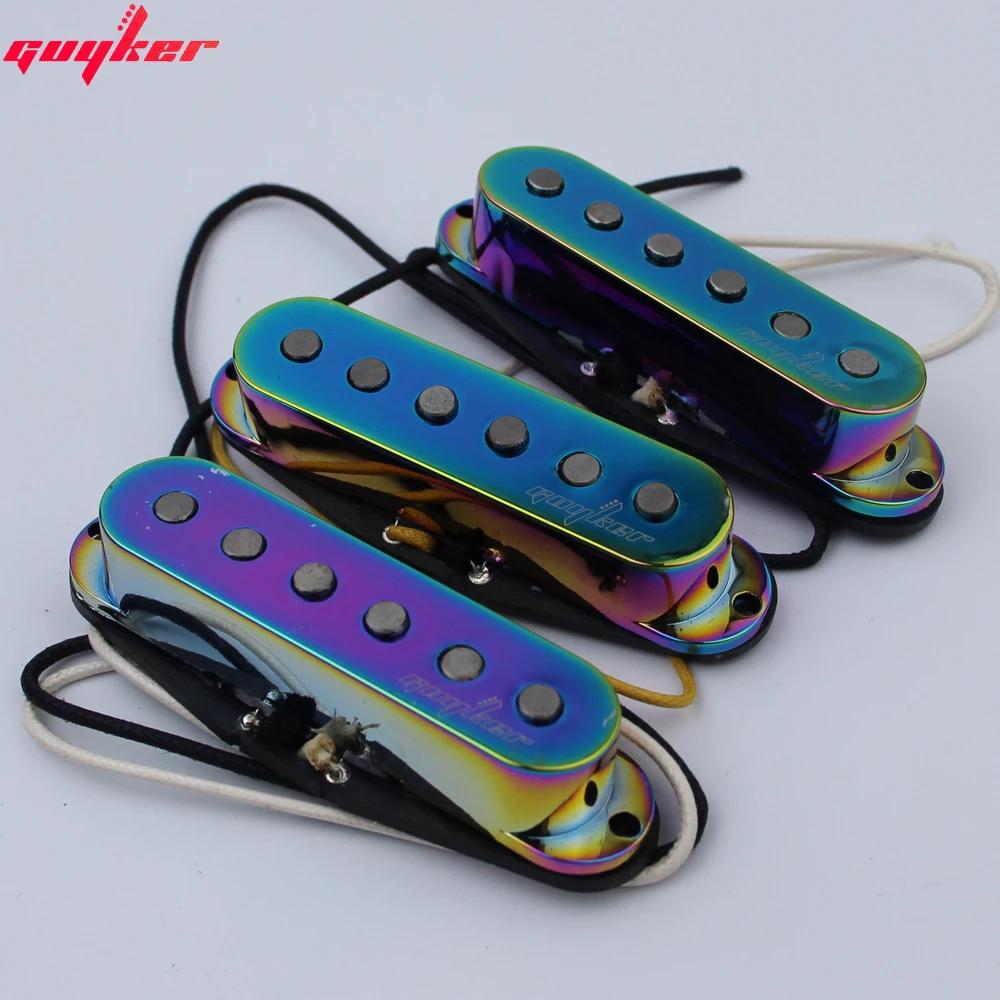 GUYKER-Alnico Single Coil Guitar Pickups, Captadores de guitarra elétrica camaleão arco-íris, Guitarra Stratocaster - Image 1