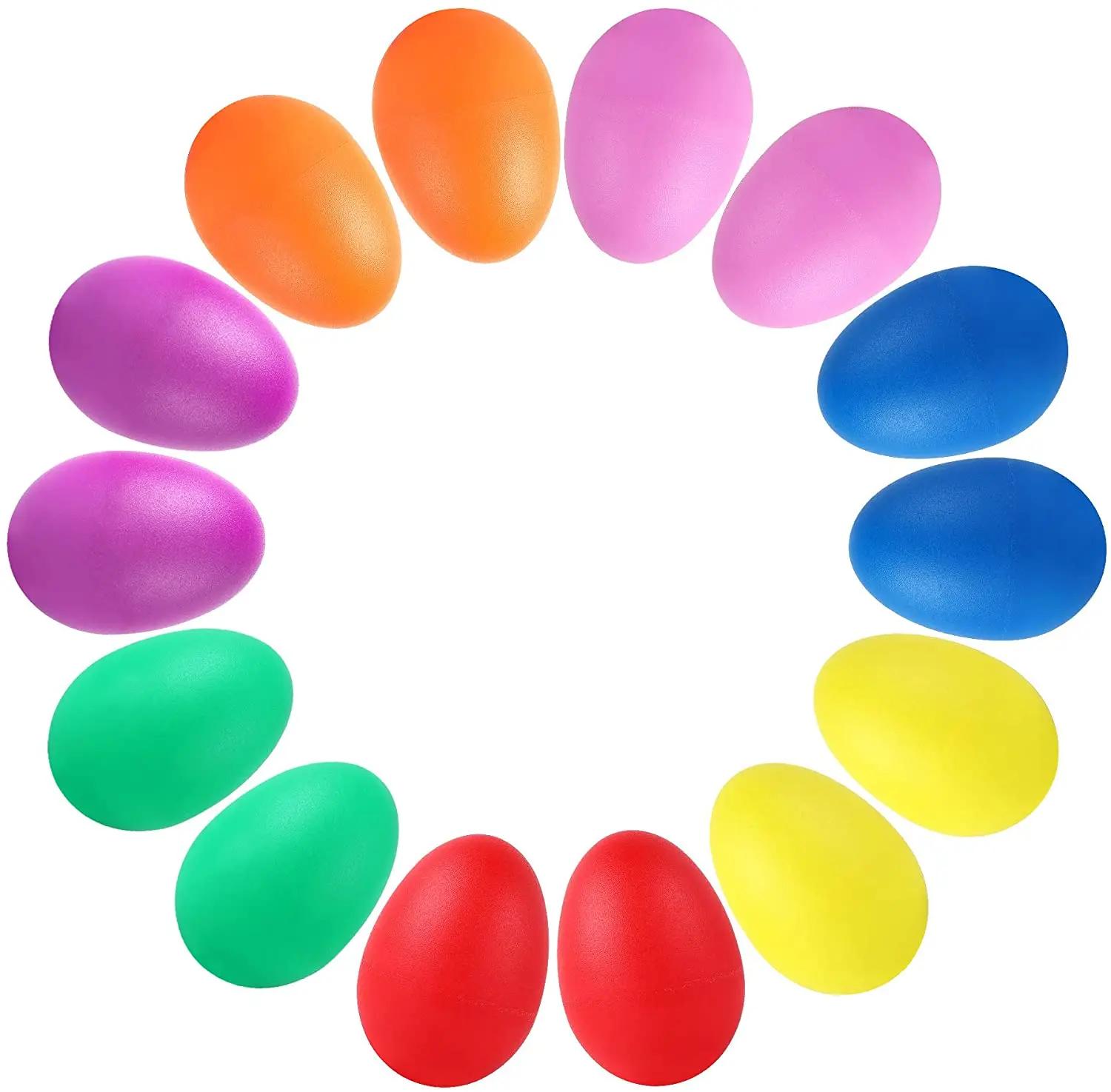 20 pçs plástico percussão maracas abanador som musical ovo colorido instrumento musical bebê criança brinquedo infantil - Image 5