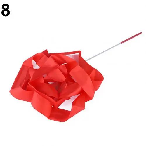 Colorido Twirling Rod Vara para Ginásio Workout, Fita de Dança, Arte Rítmica, Ginástica Ballet Streamer, 4m - Image 1