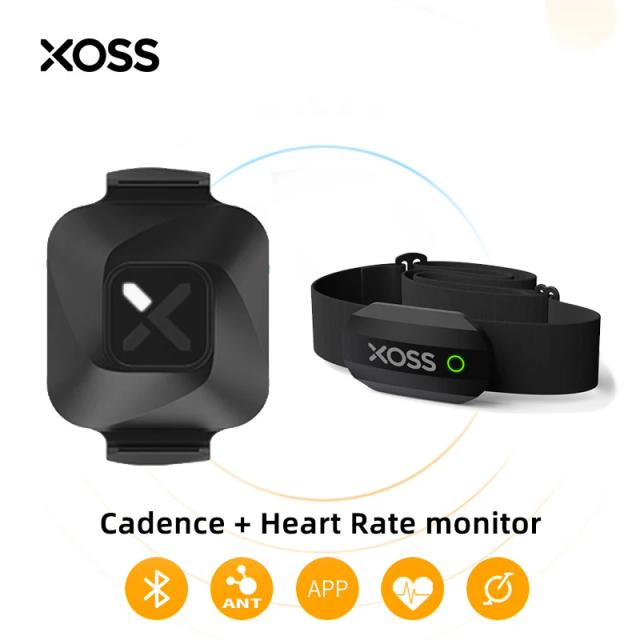 Bicicleta Cadence Sensor: Monitor de Frequência Cardíaca ANT Plus e Bluetooth 4.0 com App XOSS e Computador Ciclo