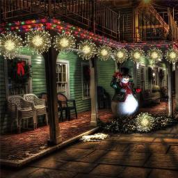 Led à prova ddanágua explodindo estrela fogos de artifício lâmpada natal luzes de fadas fio cobre lâmpada dandelion luzes da corda do jardim decoração da sua casa - Image 5