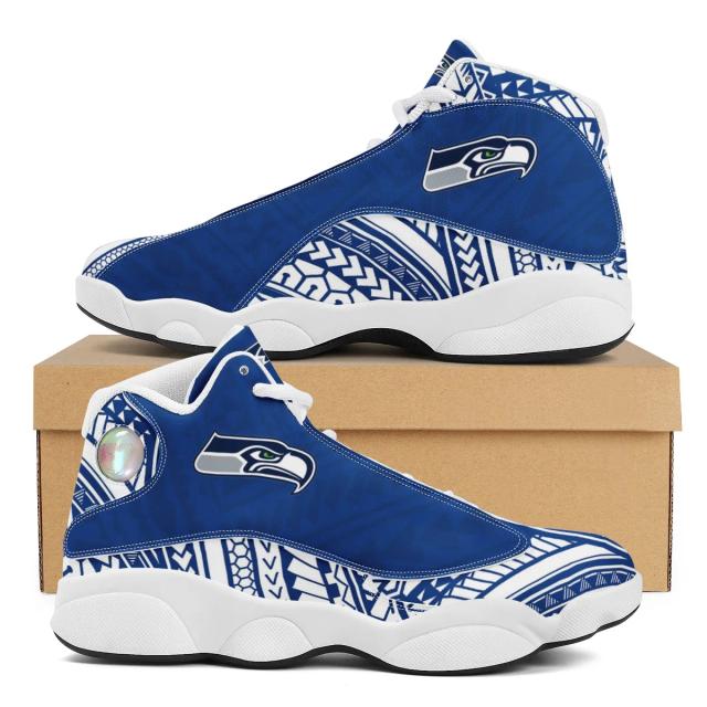 Tênis Masculinos Estilo Tribal Polynesiano para Corrida com Personalização em 3D e Logotipo da Equipe de Basquete
