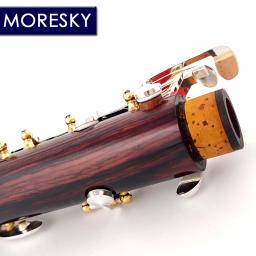 MORESKY-Cocobolo madeira profissional clarinete, Sibila Redwood, Prata Chaves chapeado, Sib Klarnet, Luna ES - Image 5
