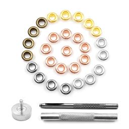 200 pçs 4mm buraco ilhós de metal ilhós com arruela perfurador conjunto ferramenta diy roupas sapatos cinto boné saco tags leathercraft acessórios - Image 2