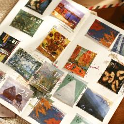 Vintage Van Gogh Monet adesivos decorativos, pintura mundialmente famosa coleção, DIY Scrapbooking, artesanato de selagem, 45 pcs - Image 1