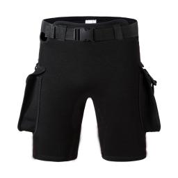 Calções de mergulho masculino e feminino com bolsos de peso, ajustáveis, com elástico, neoprene, protetor solar, novo - Image 1