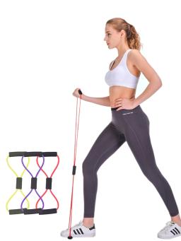 Equipamento de fitness faixas de exercício de resistência elástica puxar corda yoga ginásio feminino casa musculação treinamento esportes corda de tensão - Image 1