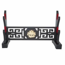 Suporte de espada acolchoado exibir veludo proteger rack de espada katana genji japonês samurai lâmina gladius templar medieval stand-dragon - Image 2