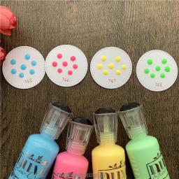 Nuvo esmalte líquido multicolorido 1oz3d com flash 745-774 pearlescent 1800-1808 cartão embelezado com tinta acrílica - Image 3