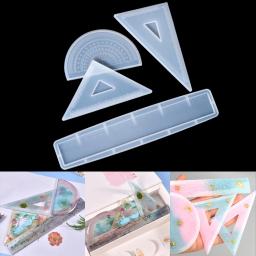 Silicone Transferidor Régua De Ângulo Direito, Molde De Resina Epóxi, Artesanato DIY, Ferramentas De Fazer Jóias, Moldes De Fundição, Molde Triângulo - Image 1