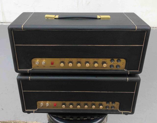 Cabeçote de Amplificador de Guitarra Artesanal de 50W com Todos os Tubos e Cabo – Personalização Para Qualquer Amp