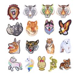 Patches de bordado para vestuário, Adesivos DIY, Ferro na roupa, Jaqueta jeans, Mochila, Emblemas para bolsas, Tigre, Tigre - Image 1