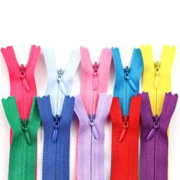 10 unidades/pacote 35cm 3 # colorido de alta qualidade invisível zíper bobina de náilon zíper para diy artesanato pano costura acessórios atacado - Image 1
