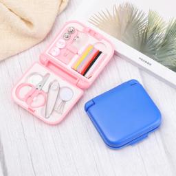 Mini Kit De Costura Scissor Dedal Agulha Roscas Conjunto De Caixa, Botões, Pinos, Caixas De Armazenamento, Caixa De Costura, Portátil, Doméstico, Viagem, 1 Conjunto - Image 2