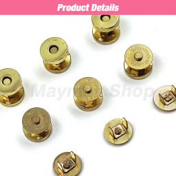 Fechos magnéticos Fechos Botões, bolsa, bolsa, carteira, artesanato, sacos, peças, acessórios, fivela automática, 14mm, 18mm, 10 conjuntos por lote - Image 6