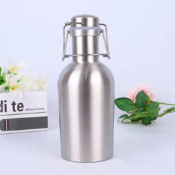 Garrafas de cerveja portáteis de aço inoxidável, garrafas de cerveja resistentes com 32oz/64oz, tampa superior segura para fabricação em casa - Image 4
